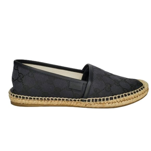 Gucci Monogram GG Canvas Slip On Espadrille Flats - Picture 1 of 7